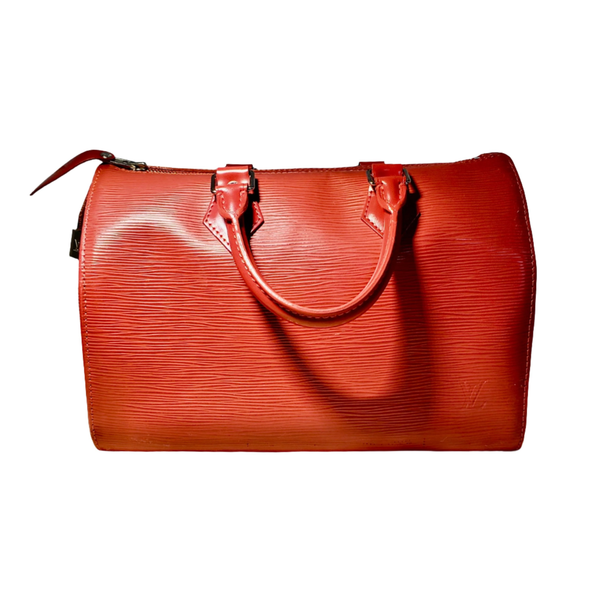 Louis vuitton red handle bag hotsell