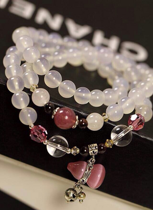 Chalcedony Bracelet (Necklace)