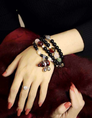 Black Agate Bracelet (Necklace)