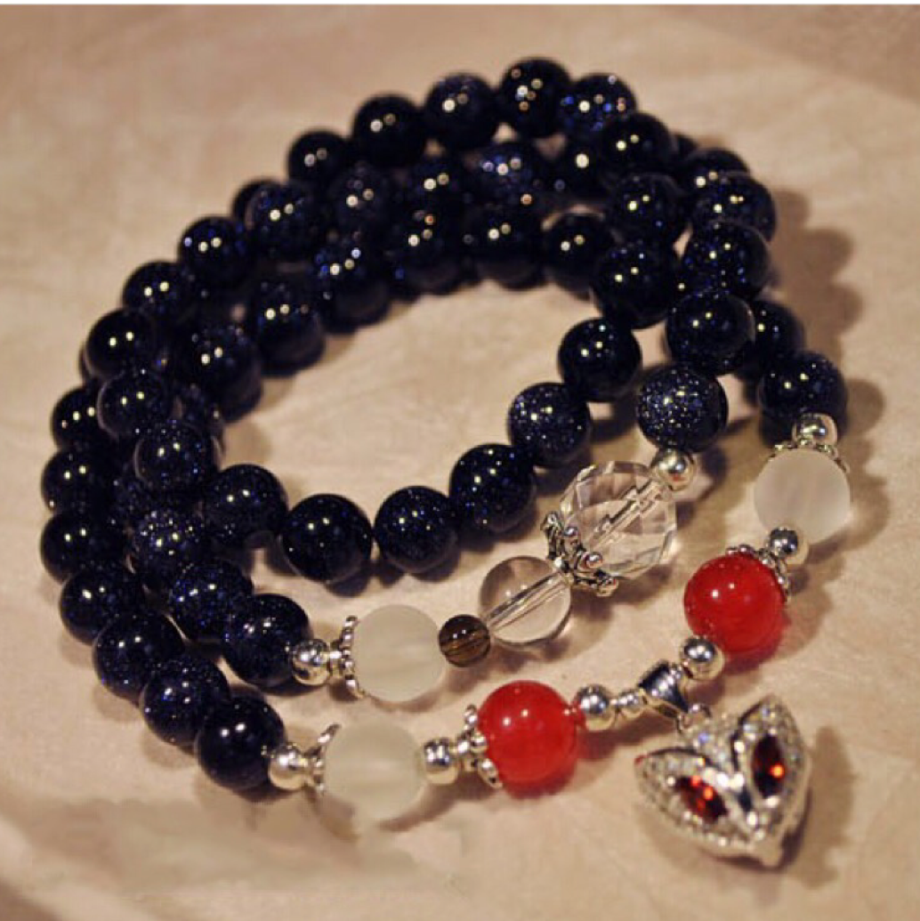 Blue Sandstone Bracelet (Necklace)