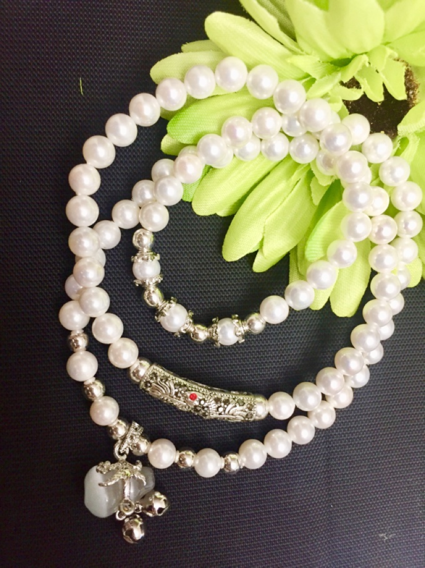Shell Bead Bracelet (Necklace)