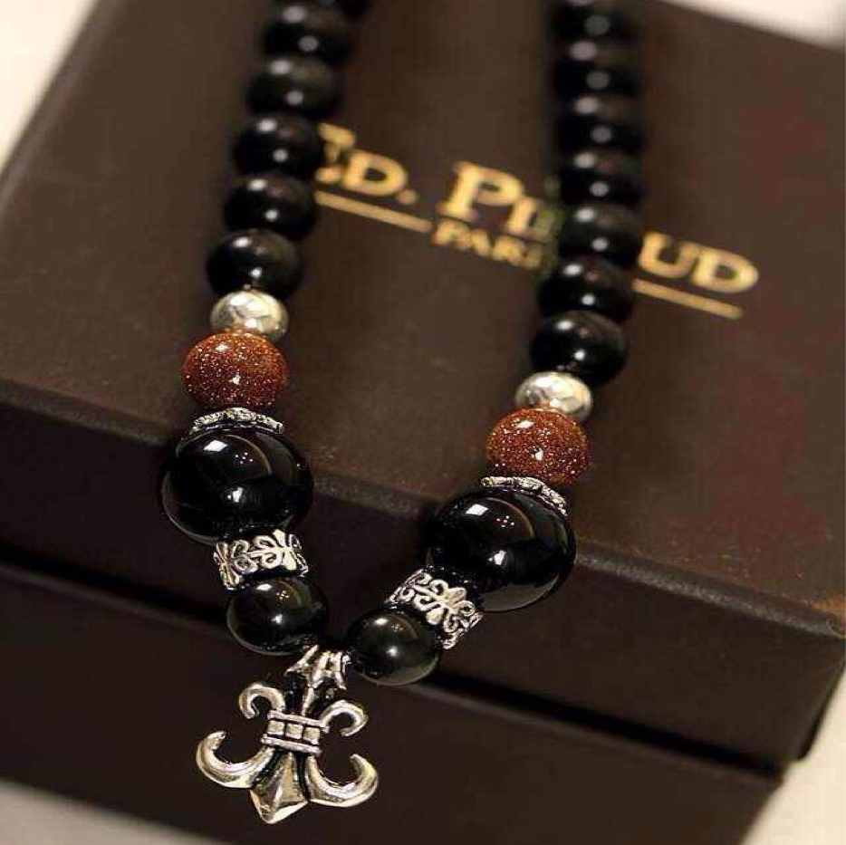 Black Agate Bracelet (Necklace)
