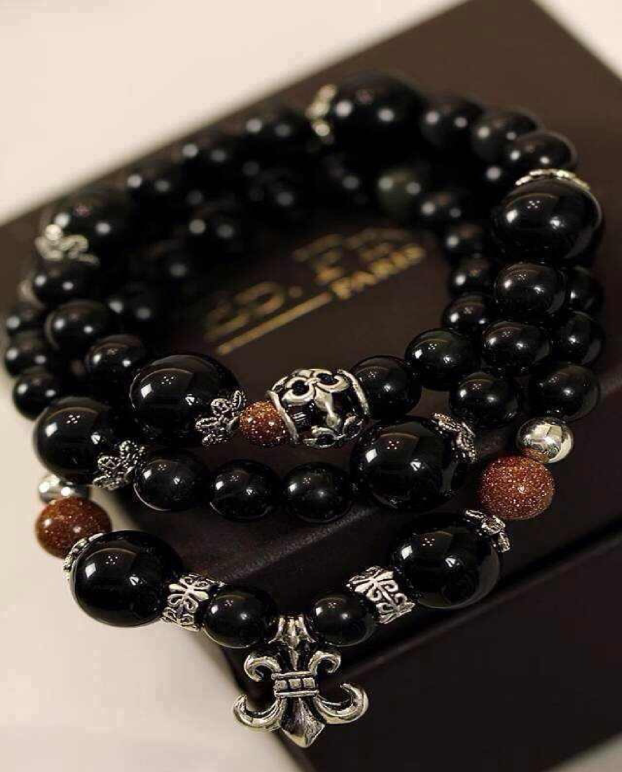 Black Agate Bracelet (Necklace)