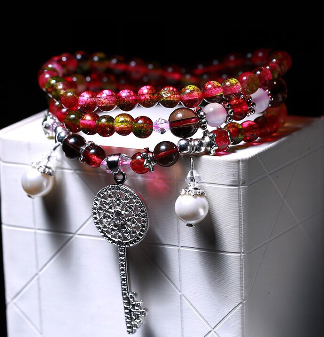 Watermelon Crystal Bracelet