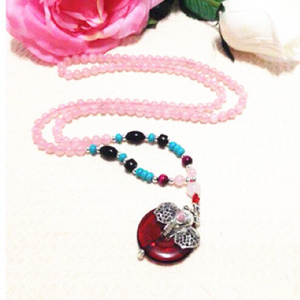 Rose Quartz Bracelet (Doubled as Necklace)