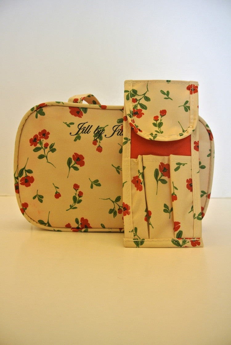 Floral Print Cosmetic Bag