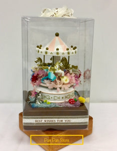 Carousel Arrangement with Wooden Box