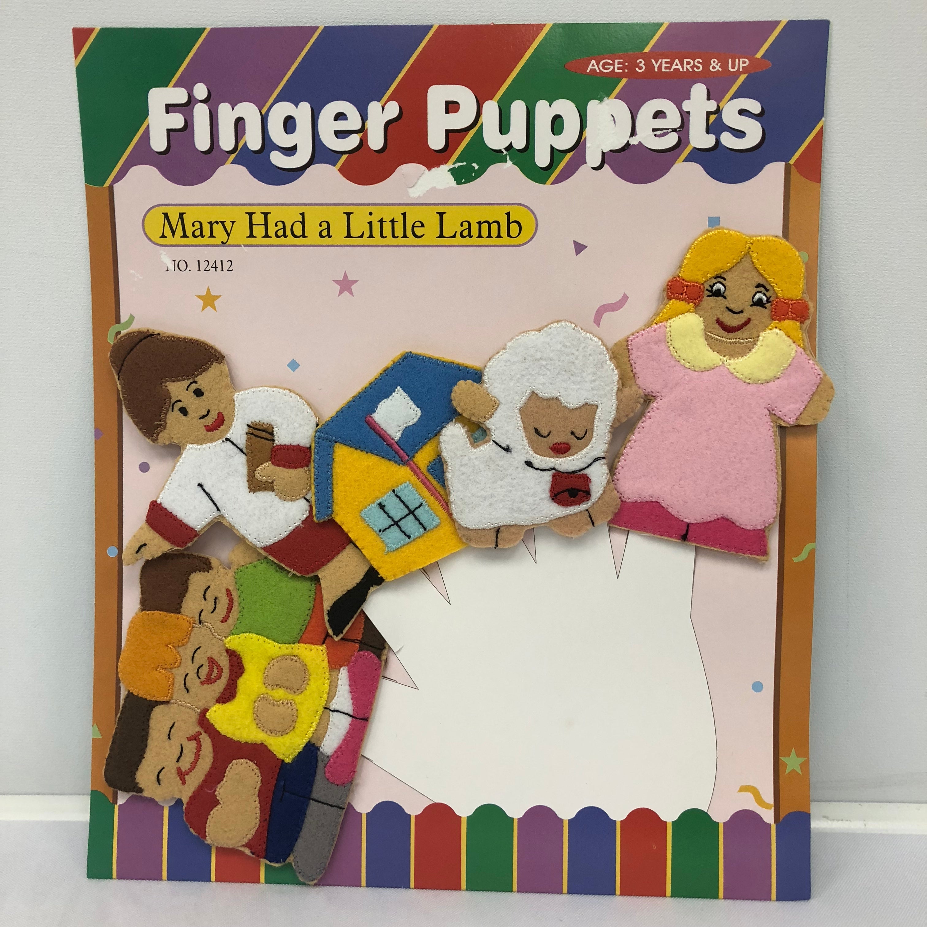 Mary Had a Little Lamb Finger Puppets