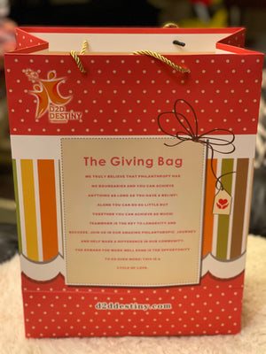 D2D Red "Giving" Gift Bag