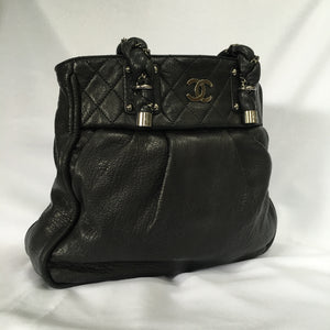 Chanel Medium Black Leather Bag