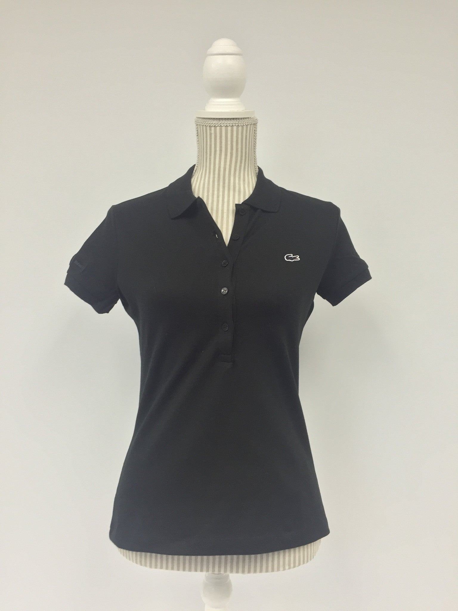 Lacoste Classic Fit Black Pique Polo