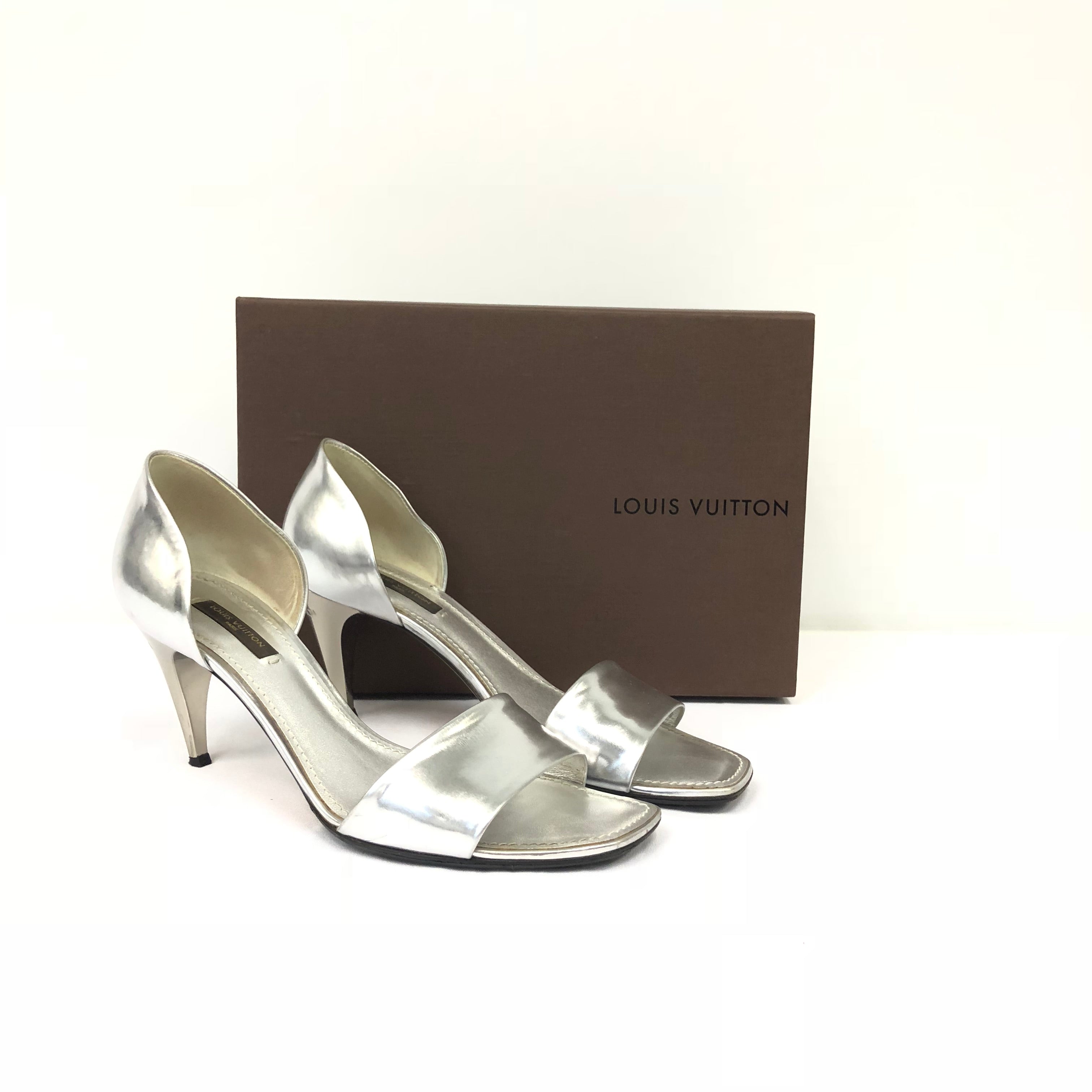Louis Vuitton Silver Heels
