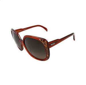 Emilio Pucci Women's EP690S Red Frame/Brown Lens Oval 58mm Sunglasses