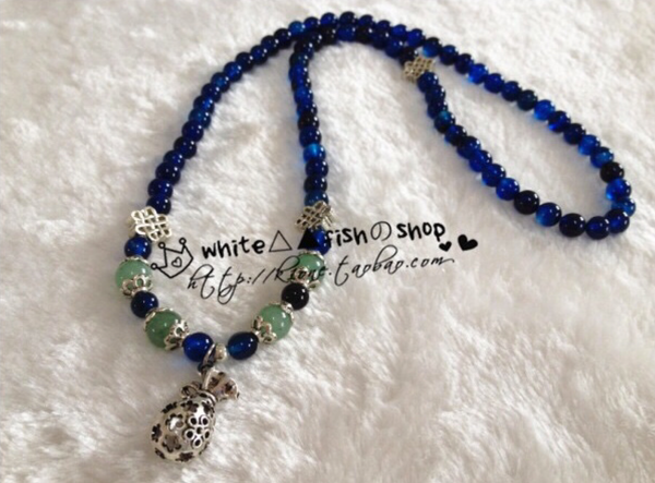 Blue-Agate Bracelet (Necklace)