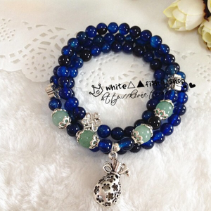 Blue-Agate Bracelet (Necklace)