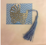 Baby Boy Stroller Bookmark