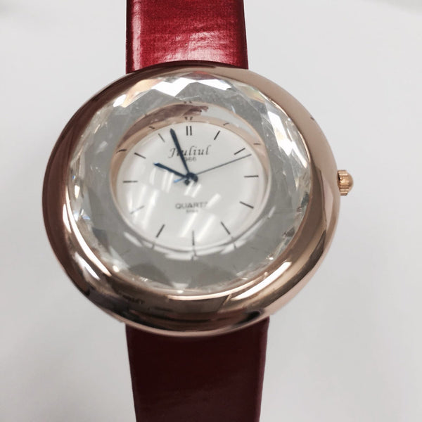 Jiuliu Copper Watch with Red Strap