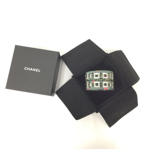 Chanel Resin Crystal Cuff Bracelet