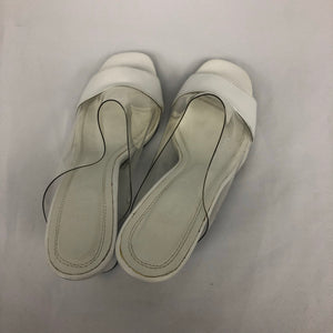 Celine - White Clear PVC Open Toe Sandals