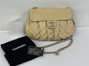 Chanel Leather Chain Around  Flap Bag Quilted
