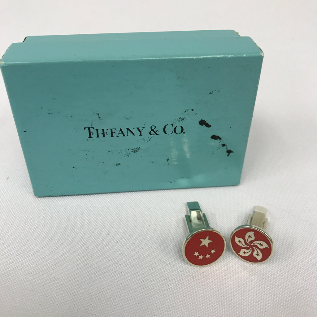 Tiffany & Co Hong Kong Flag Cufflinks