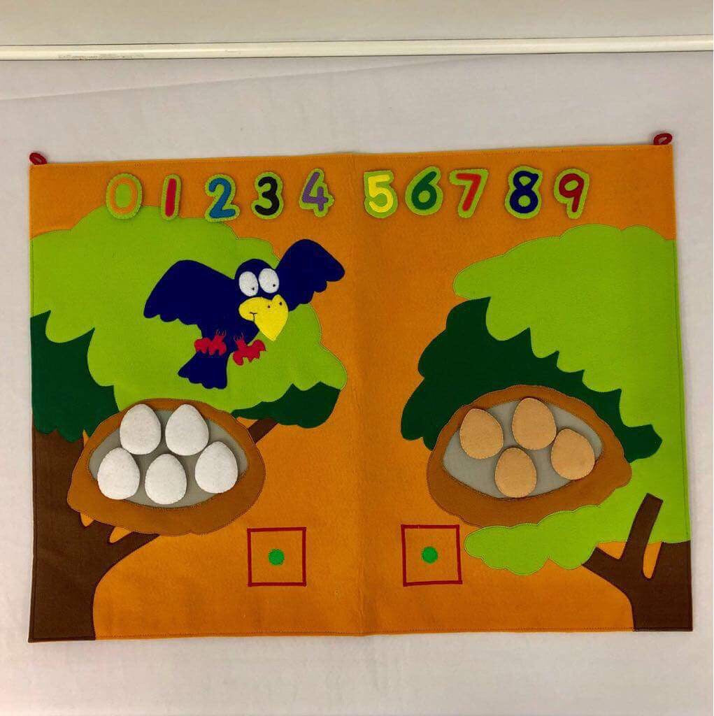 Children’s Felt Bird Learn to Count Set
