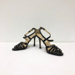 Oscar de la Renta Black Leather Heel