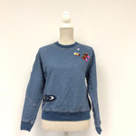 Stella McCartney Blue Beaded Denim Sweatshirt
