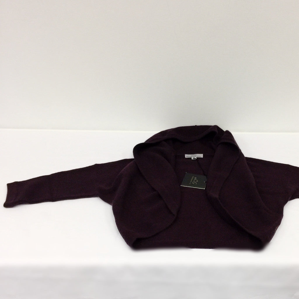 Purple Ladies Cashmere Cascade Cardigan