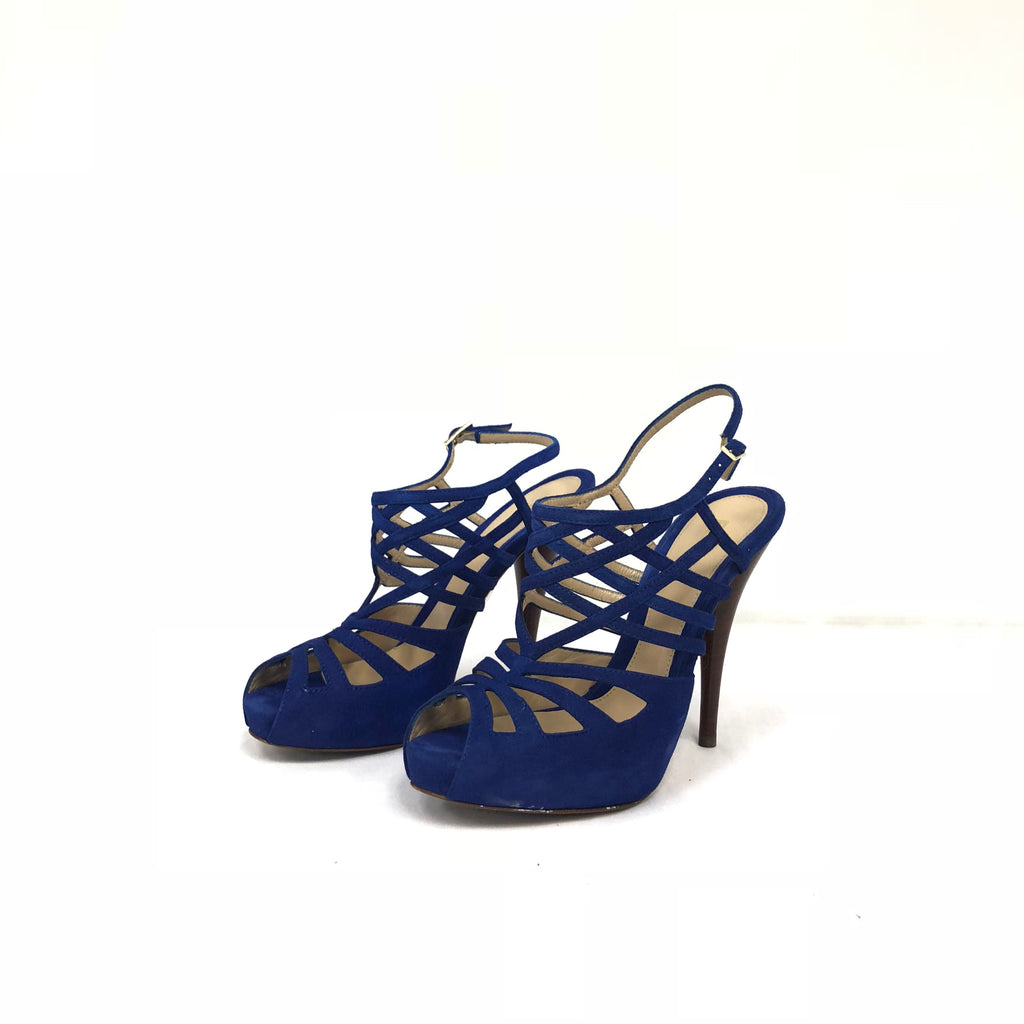 Fendi Blue Evening Heels
