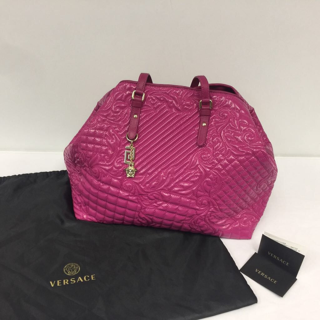 Versace Quilted Pink Handbag