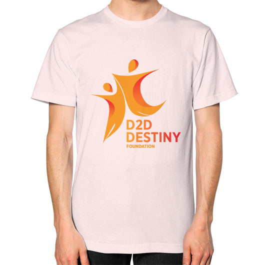 Unisex T-Shirt (on man) Light pink - d2ddestiny