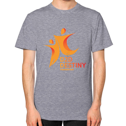 Unisex T-Shirt (on man) Tri-Blend Grey - d2ddestiny