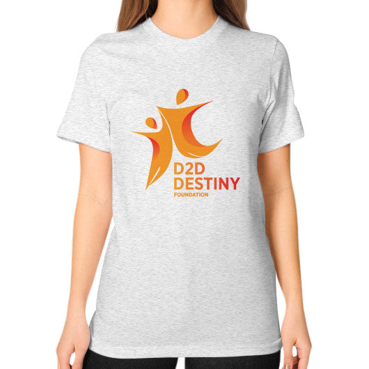 Unisex T-Shirt (on woman) Ash grey - d2ddestiny
