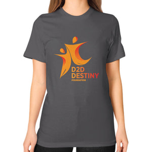 Unisex T-Shirt (on woman) Asphalt - d2ddestiny
