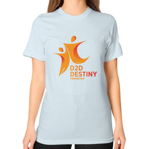 Unisex T-Shirt (on woman) Light blue - d2ddestiny