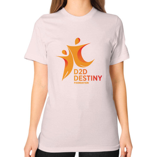 Unisex T-Shirt (on woman) Light pink - d2ddestiny