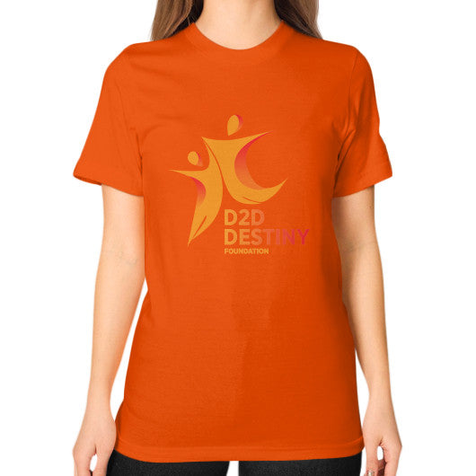 Unisex T-Shirt (on woman) Orange - d2ddestiny