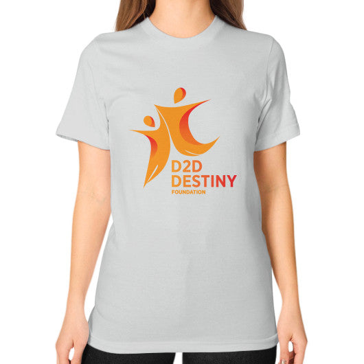 Unisex T-Shirt (on woman) Silver - d2ddestiny