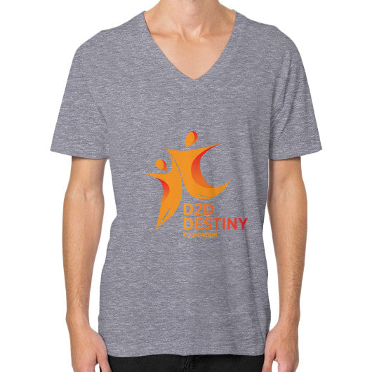 V-Neck (on man) Tri-Blend Grey - d2ddestiny