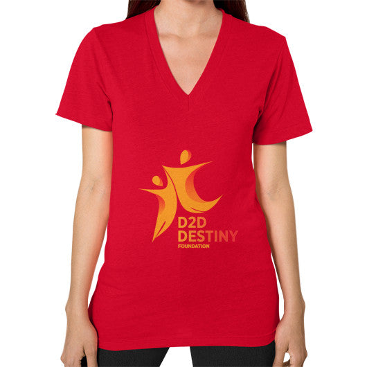 V-Neck (on woman) Red - d2ddestiny