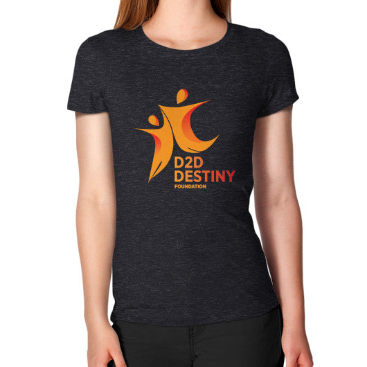 Women's T-Shirt Tri-Blend Black - d2ddestiny