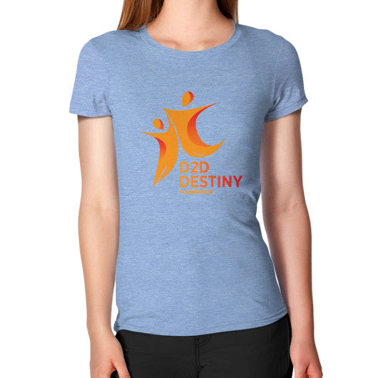 Women's T-Shirt Tri-Blend Blue - d2ddestiny